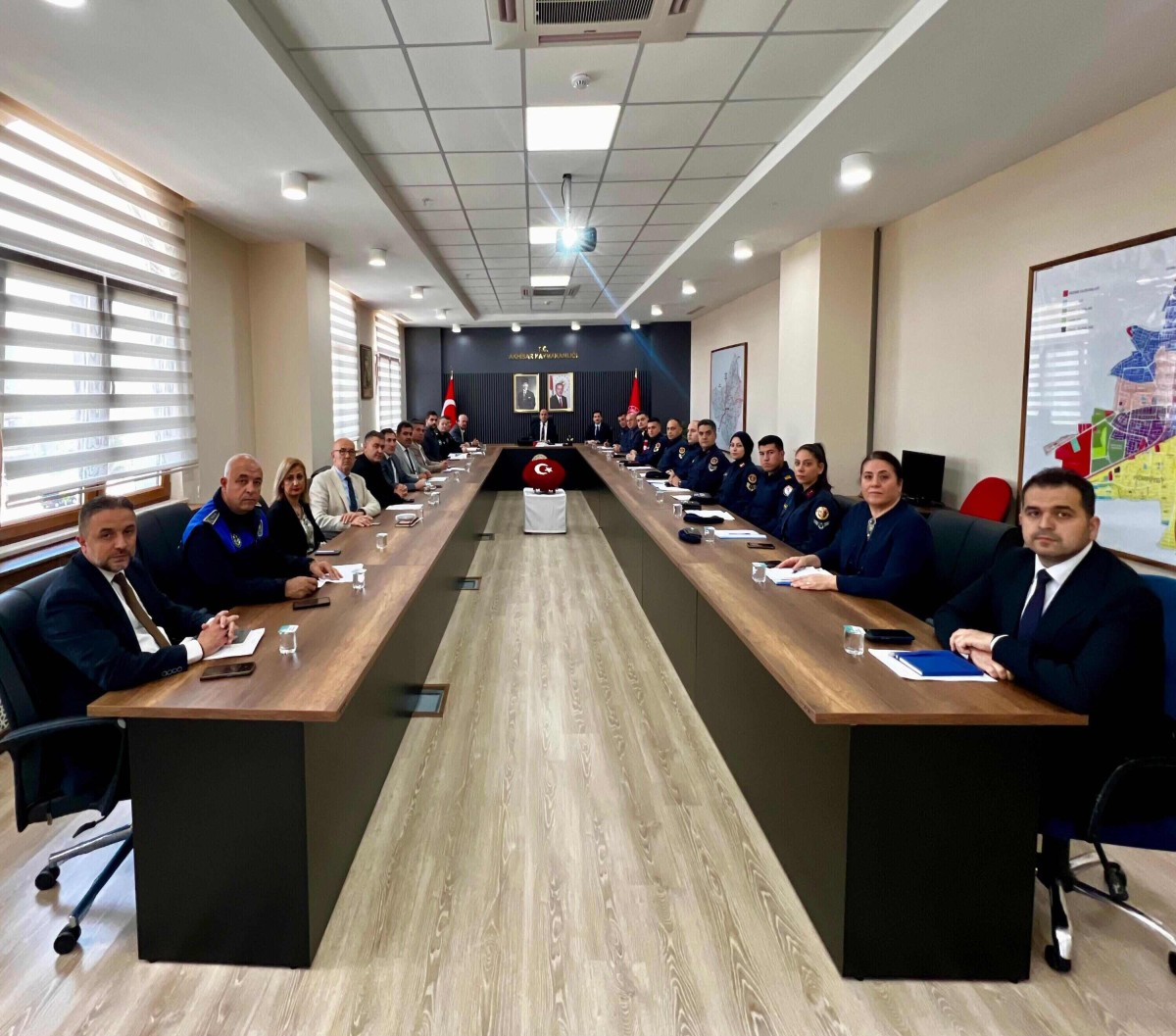 Kaymakamımız Sayın Mustafa CAN Başkanlığında; İlgili Kurum Müdürlerinin Katılımıyla 