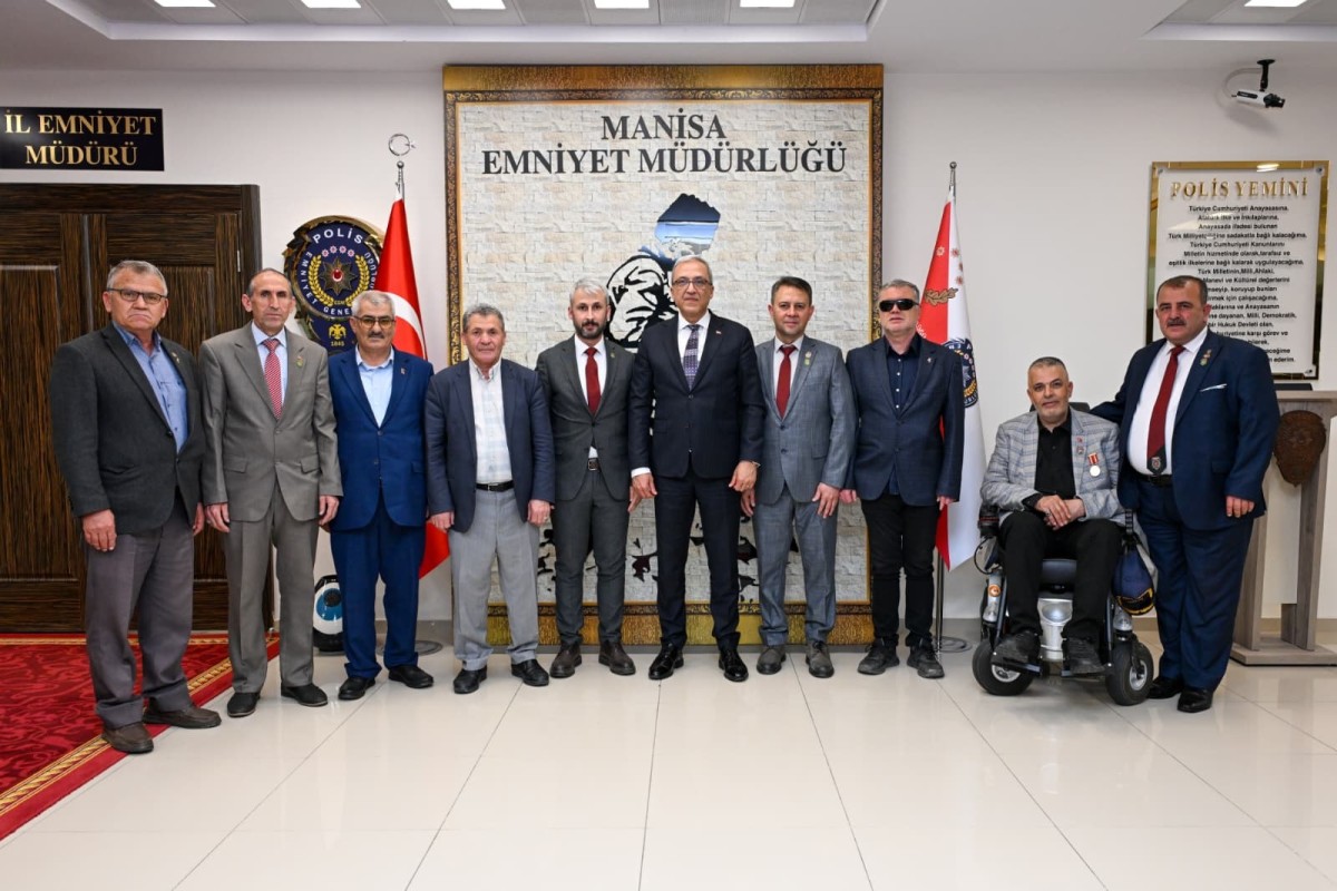 Türkiye Harp Malulü Şehit Dul ve Yetimleri Derneği Başkanı Sn.Yusuf KIYIŞKAN, İl Emniyet Müdürümüze Hayırlı Olsun Ziyaretinde Bulundu